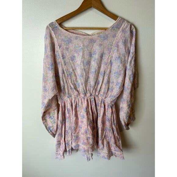 Loveshackfancy Noelle Dress Garden Size L - Picture 2 of 4